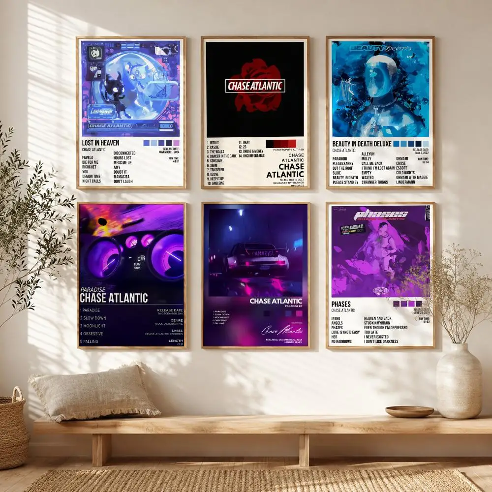 Alternative R&B Band C-Chase Atlantic Poster All-match HD Waterproof Self-Adhesive Wall Art Sticker For Home Bedroom