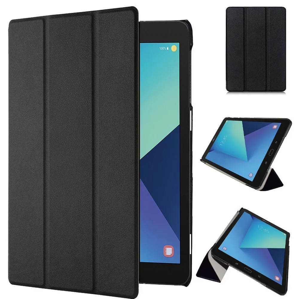 

Подходит для Samsung Galaxy Tab S3 9,7-дюймовый кожаный чехол для планшета T820 T825, тройной защитный чехол Castell