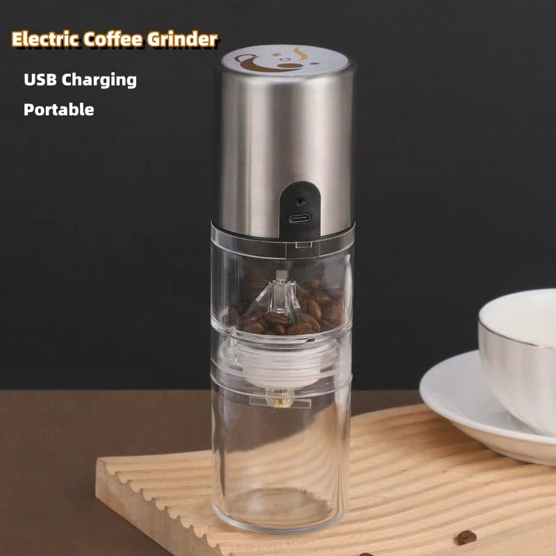 

Electric Coffee Grinder New Upgrade Portable Coffee Bean Grinder Coffee Maker USB Charge Stainless Steel Espresso Mill Grinders