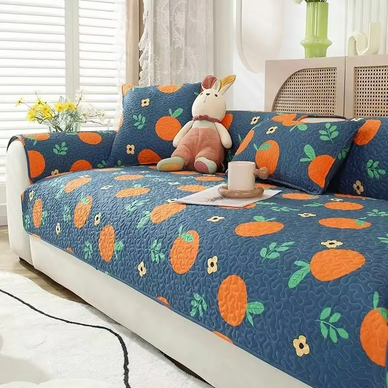 Korean Style Pure Cotton Sofa Cover Cushion for All Seasons Living Room Non-slip Sofa Seat Cover Couch Slipcover Sofa Towel