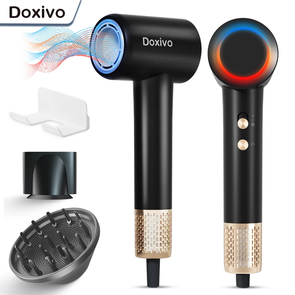 Doxivo Hair Dryer 1500W Powerful Hair Dryer Fast Heating Cold And Hot Adjustment Brushless Negative Ion 110000 RPM Hair Dryer