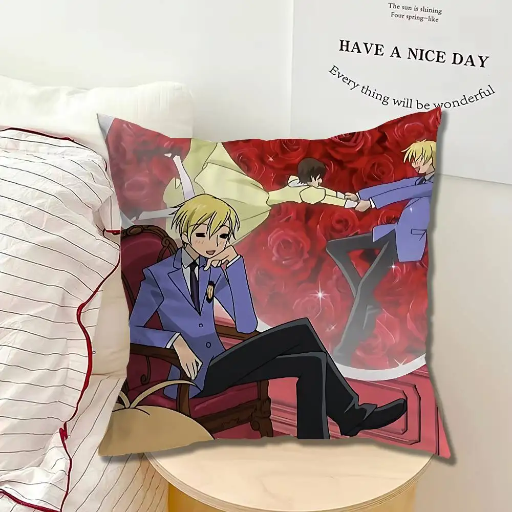 OHSHC O-Ouran High School Single Throw Pillow Case Cover Sofa Cushion Home Room Decor