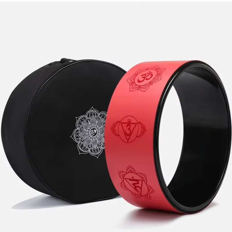 عجلة اليوغا المهنية اللياقة البدنية TPE PU ABS مجموعة عجلات اليوغا اللياقة البدنية الأسطوانة لممارسة الظهر عجلة اليوغا 2