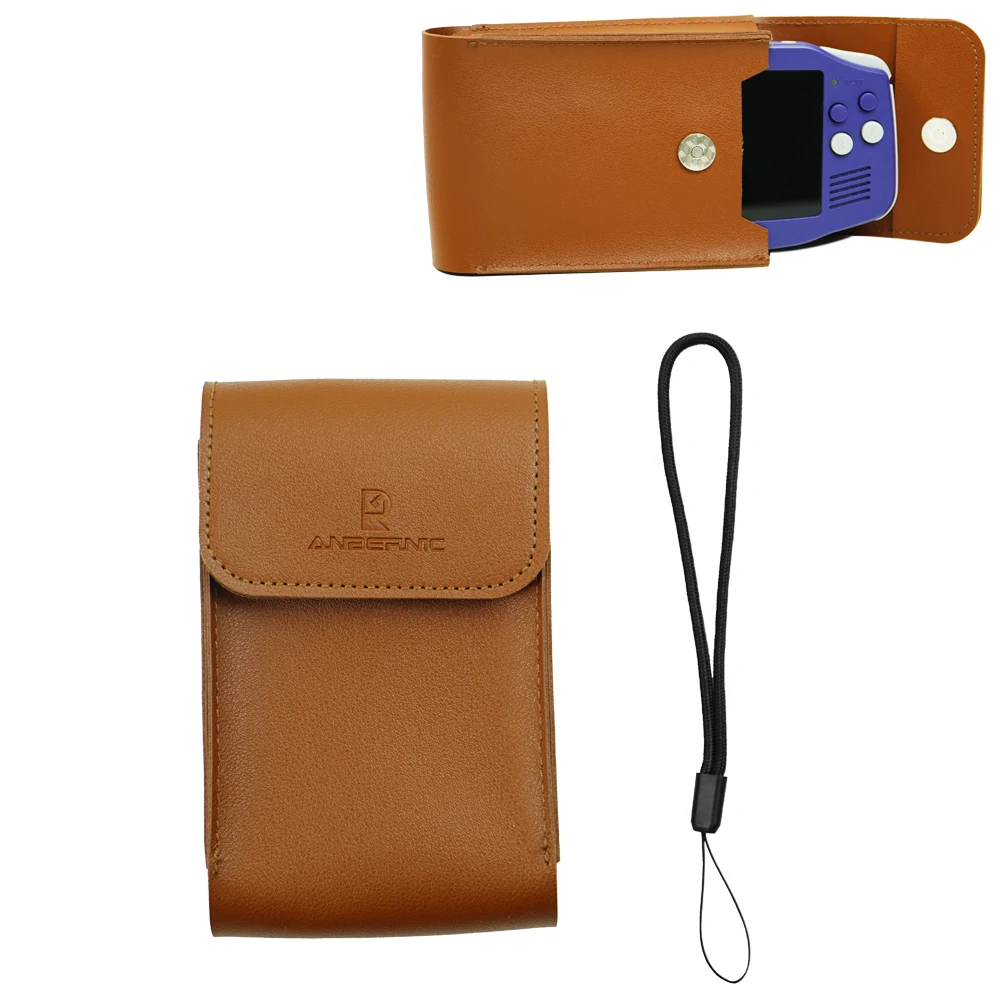 

PU leather Carrying Case Bag Shockproof Travel Protective Case for ANBERNIC RG34XX Handheld Game Console