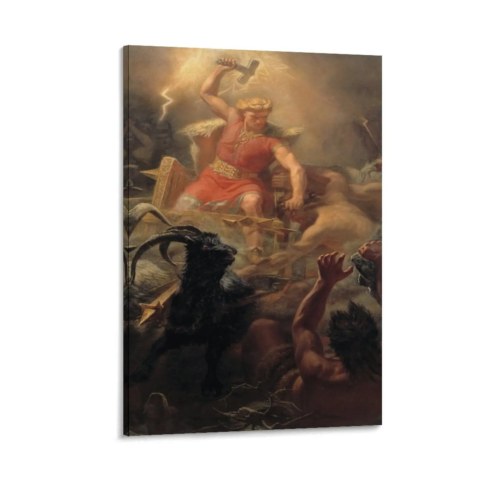 

Thor's Fight with the Giants by Mrten Eskil Winge Canvas Painting Wall posters Decoration wall