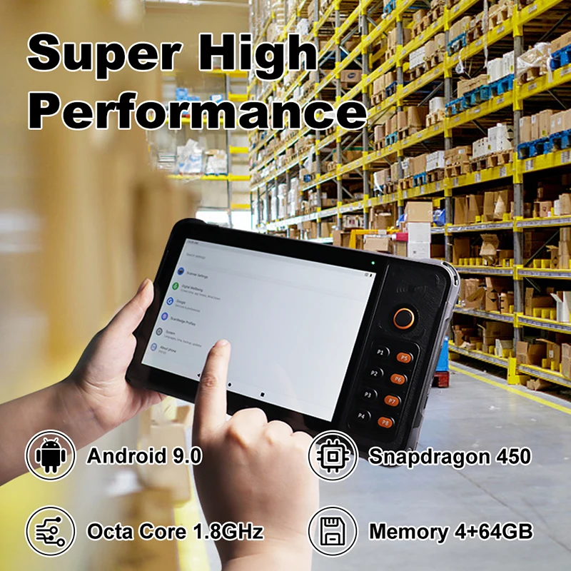 Urovo P8100 8 Inch Rugged Industrial Tablet Android 9 Octa Core Tablet Pc Industrial Computer Dual Stereo Speakers
