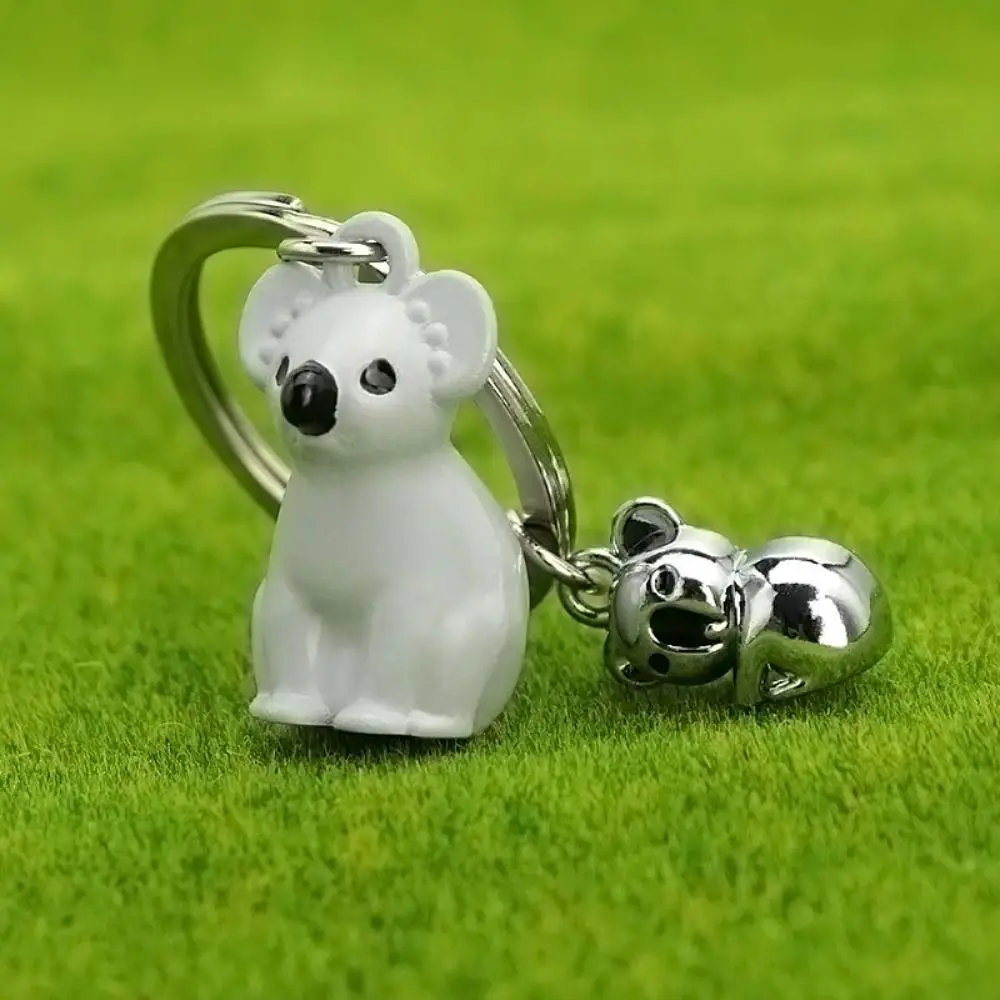 2Pcs Kawaii Cute Koala Key Chain Textured Smooth Cartoon Bag Hanging Toys Gifts Animal Metal Pendant Friend Gift image 5