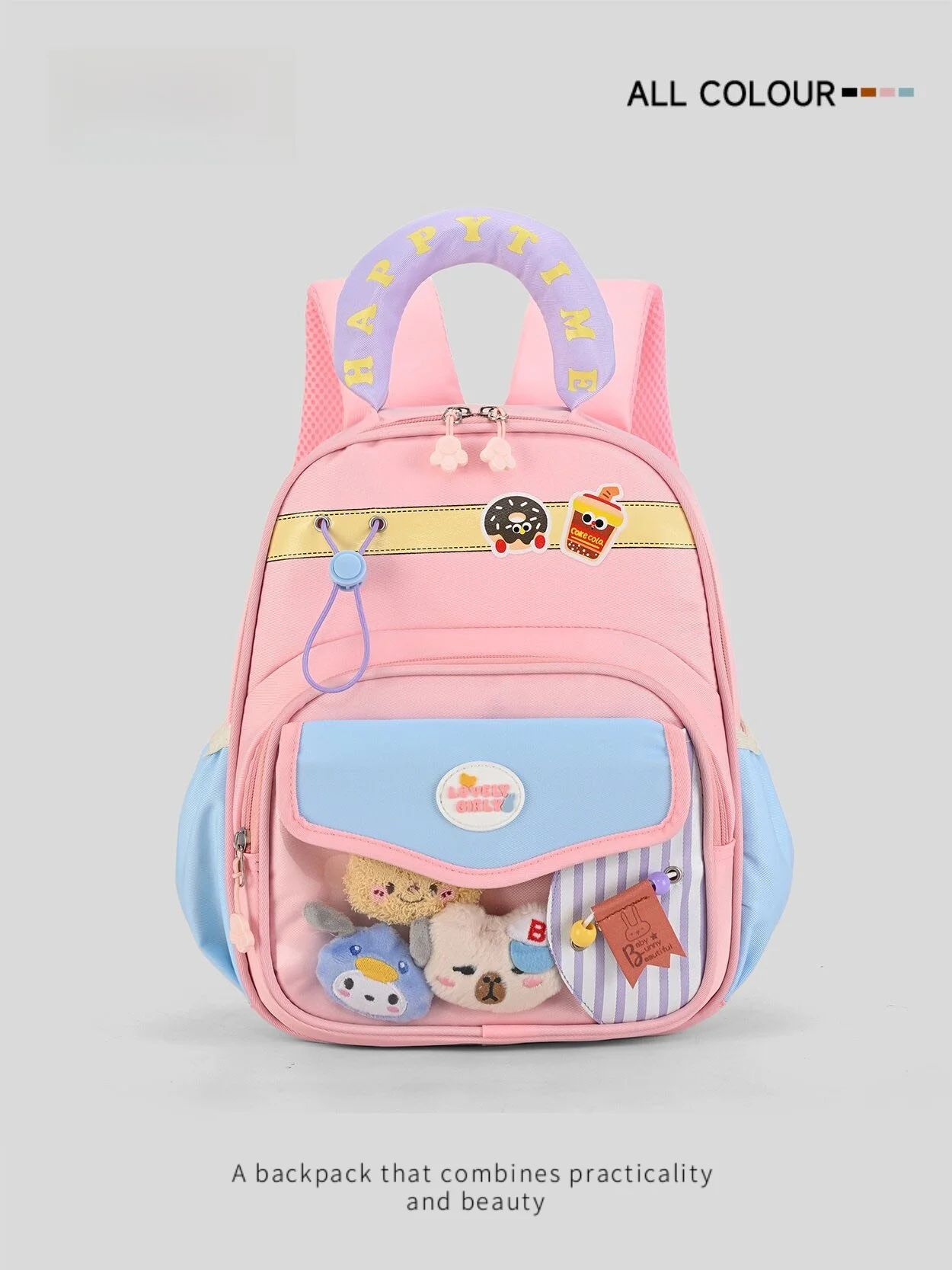 zgzy-new-kindergarten-backpack-lightweight-children's-double-shoulder-bag-girls-cute-outgoing-small-backpack-school-bag