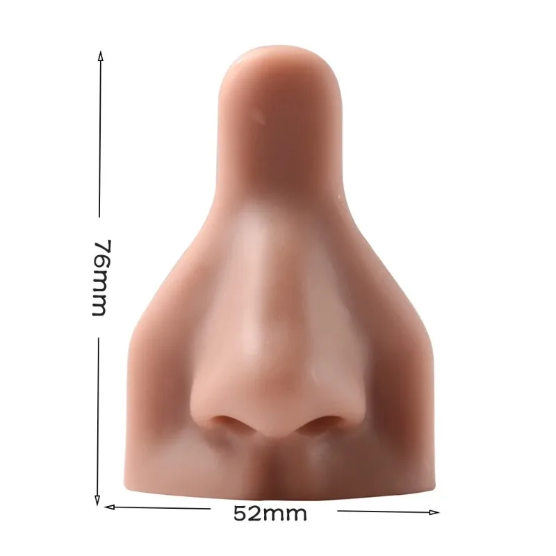 1 Pc Silicone Nose Display Stand Simulation Silicone Nose Shape Model Puncture Nose Nailer Ring Nasal Septum Display