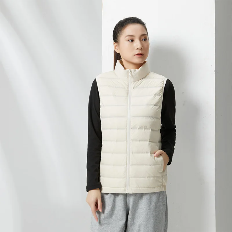 Veste en duvet avec logo personnalisé, haut précieux, chaud, épaissi, solide, gilet de documents, design de marque d'entreprise, école omaization, automne, hiver