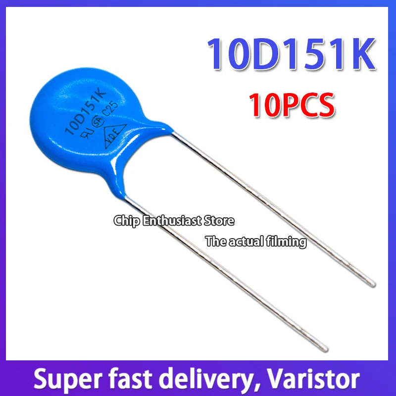 10 Buah Varistor 241KD10 10D241K 240V Diameter 10MM DIP-2 10%