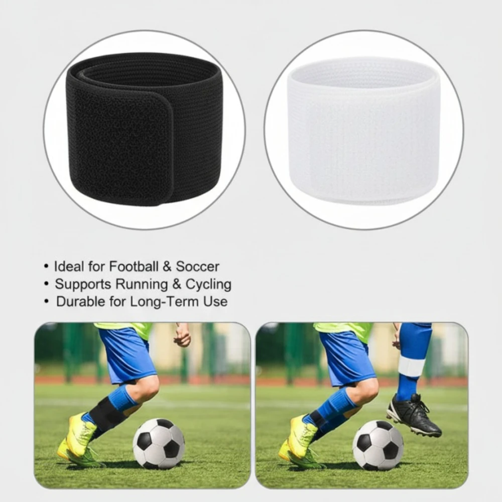 Soccer Shin Guard Fixed Bandage Tape Fastener Shinguard Adjustable Elastic Sports Strap Anti-crash Sports Bandage Drop Shipping