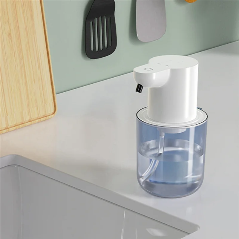 

Автоматический дозатор мыла JHD 400 мл, инфракрасный датчик, 4 регулируемых режима, водонепроницаемый, идеально подходит для дома, кухни, ванной комнаты