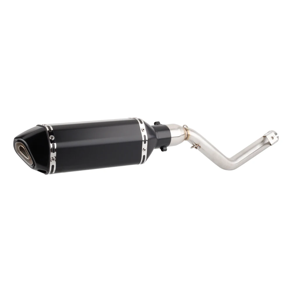 For Keeway TX125 2012 to 2021 TX125 SM / Enduro 2012-2021 TX 125 Escape Motorcycle Exhaust Muffler With Mid Link Pipe Slip-on