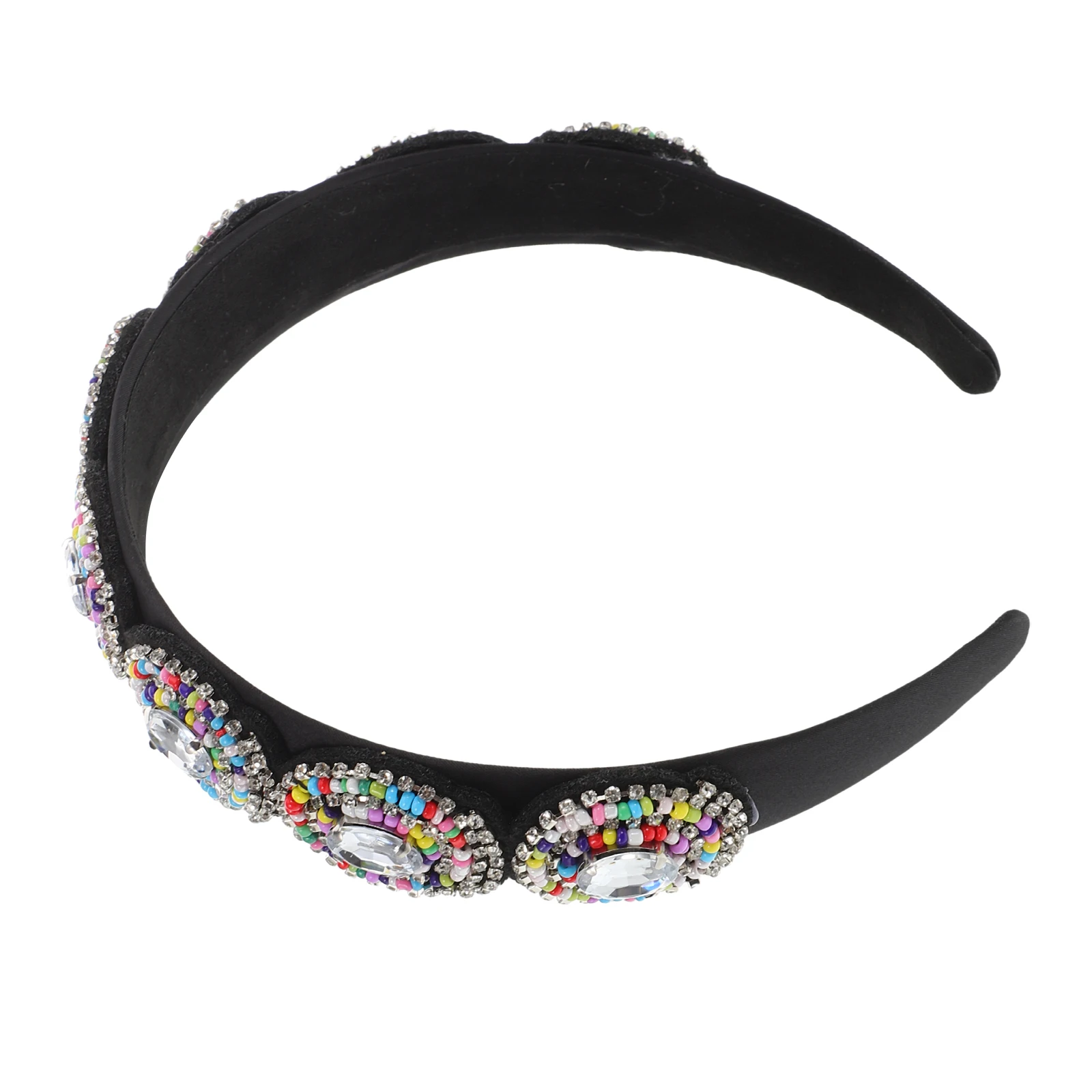 

Handmade Pearl Headband Rhinestone Beaded Baroque Wedding Hair Accessories for Women Guest Bride Flower Girl Formal