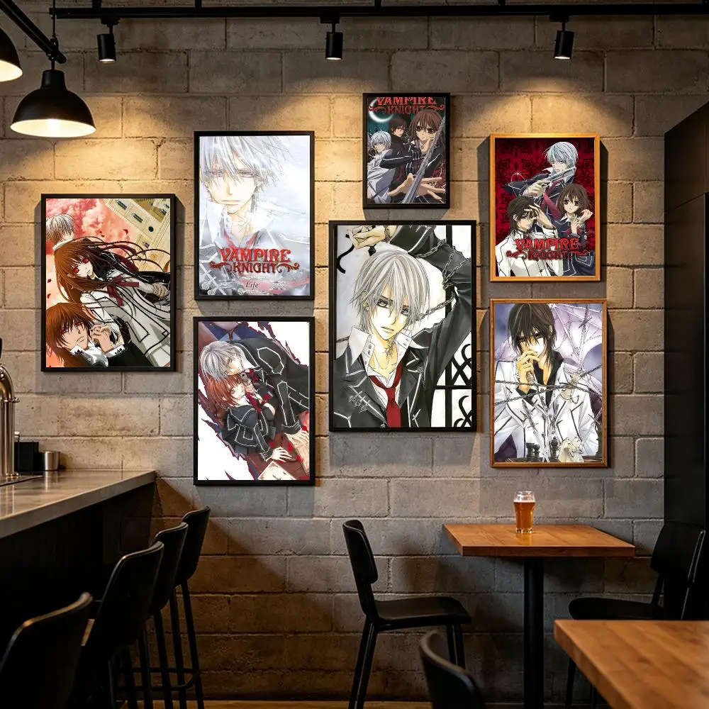 V-Vampire Knight Animation Poster Art HD Art Sticky Wall Waterproof Home Living Room Bar Decoration