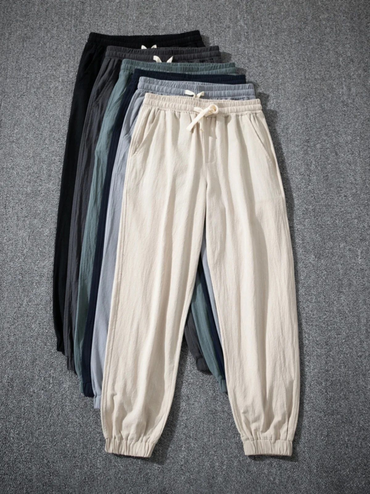 

Новые мужские брюки из хлопка и шелка, летние, с двойными карманами, защита от комаров, из искусственного хлопка, тонкие, для тай-чи, длинные.