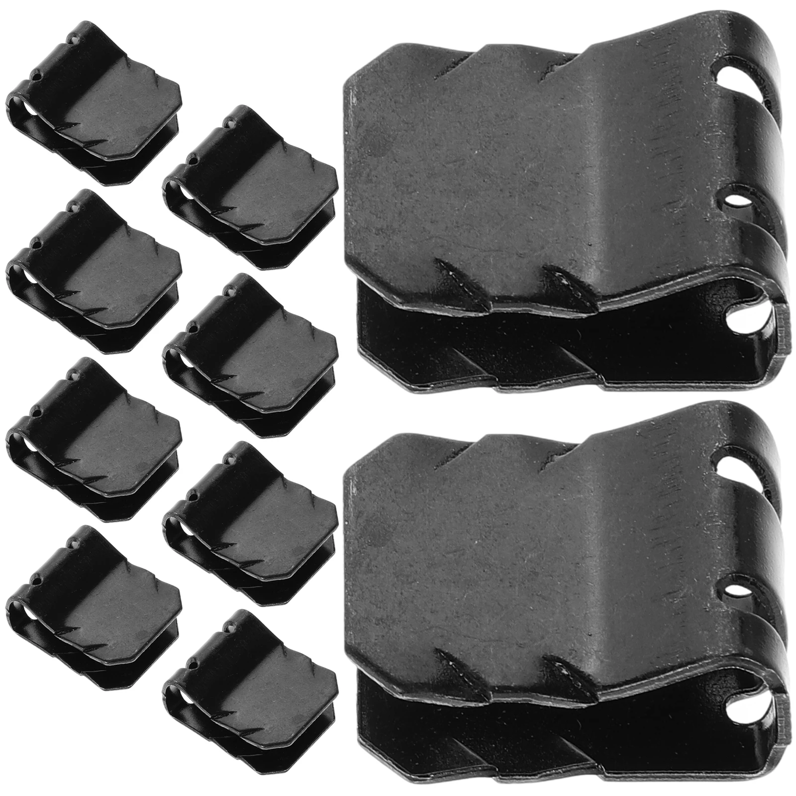 

10pcs Fasteners Kit Black Automotive Wire U Large Solar Cable Clamps