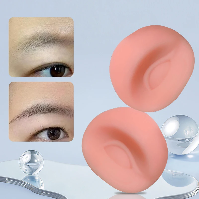 Juego de Microblading de silicona sólida 5D para práctica de tatuaje de cejas, herramienta de belleza de maquillaje para cejas biónicas para novatos, 3 unidades