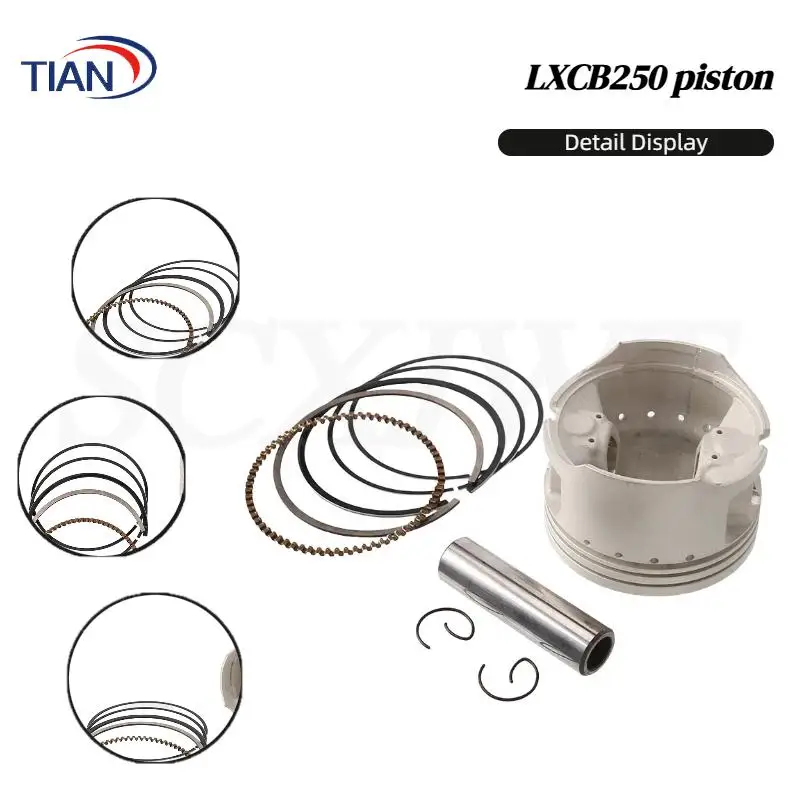 

Motorcycle engine piston modification accessories CB250CC water-cooled piston kit 70MM piston sleeve