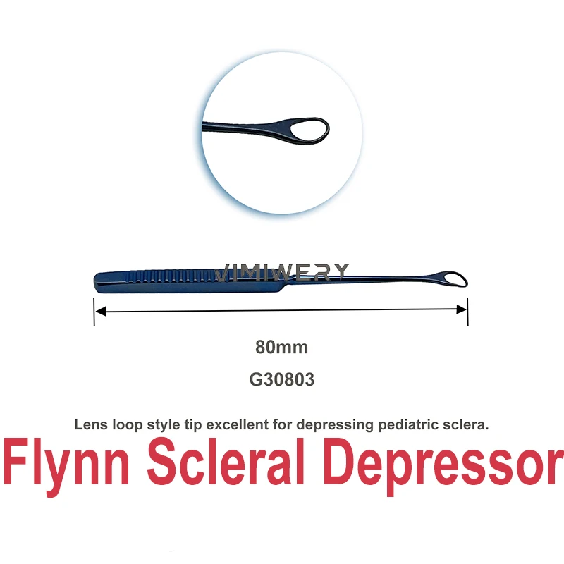 Flynn Scleral Depressor Neonate Scleral Depressor Ophthalmic Surgical Instrument