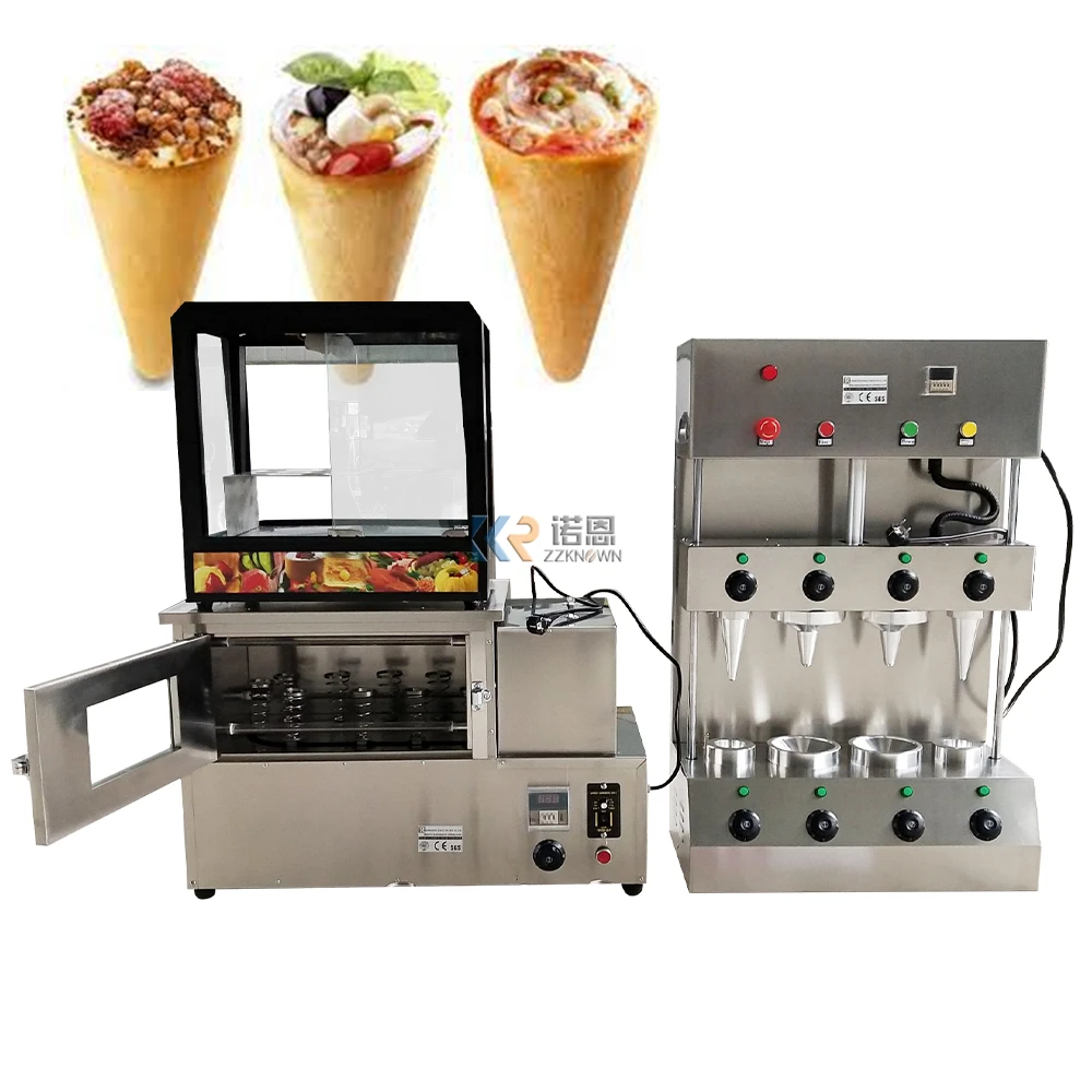 New Design 4 Moulds Pizza Cone Maker Machine Pizza Cone Oven Pizza Cone Vending Machines For Sale