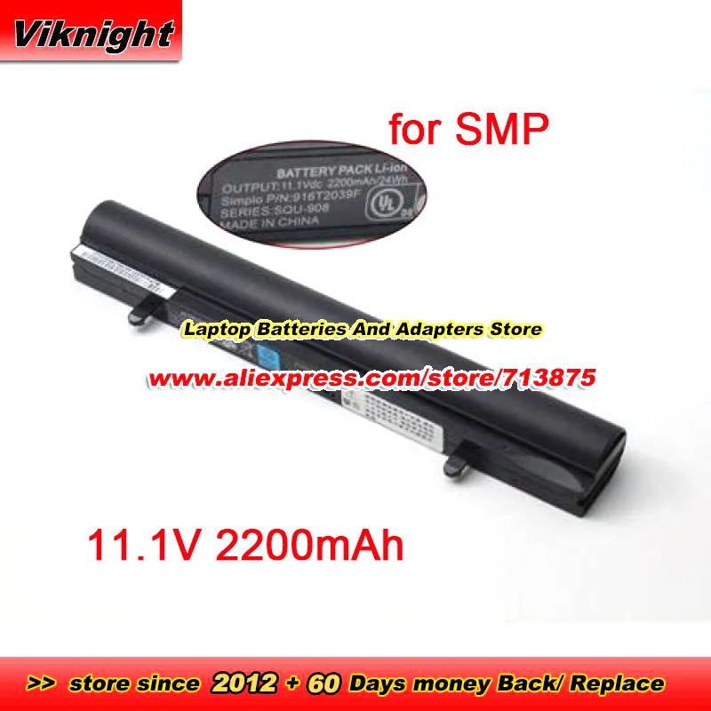 

Genuine Battery SQU-908 916T2047F for SMP Q130V Q130V D2 Q130Y Q130X Series Laptop 11.1V 2200mAh