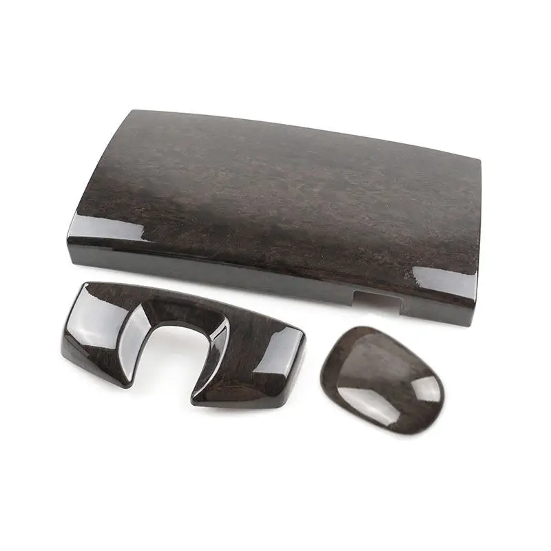 Red/ Black Wood Texture Center Console Armrest Box Telephone Cover Dial Key Pad Housing For Mercedes Benz S Class W221 2008-2012