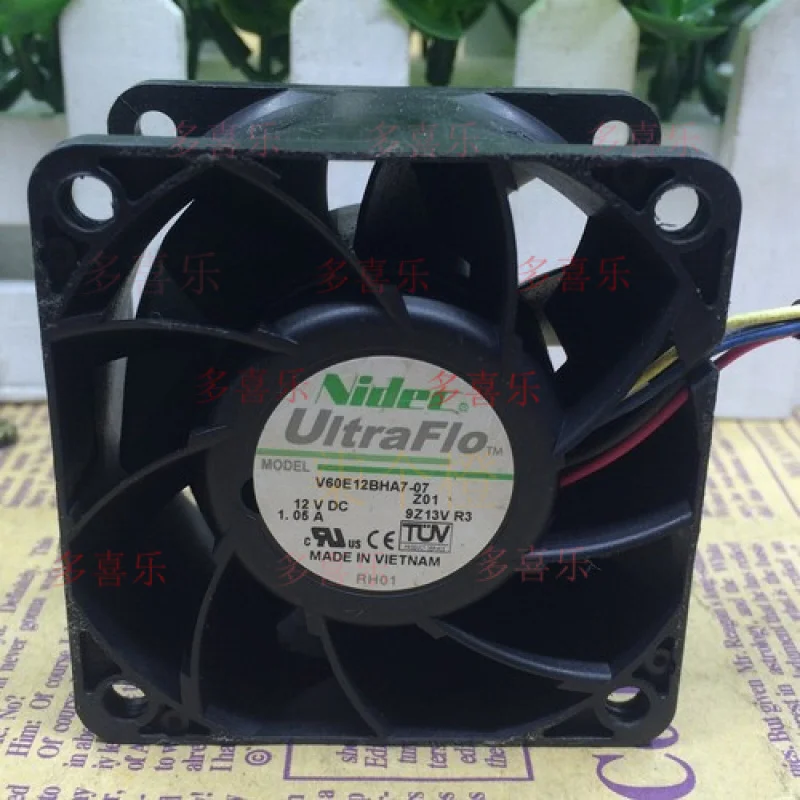 

ZMZM 1 шт. новый для V60E12BHA7-07 12 В 1,05 А 6 см 6038 4-проводной вентилятор охлаждения # А6–37