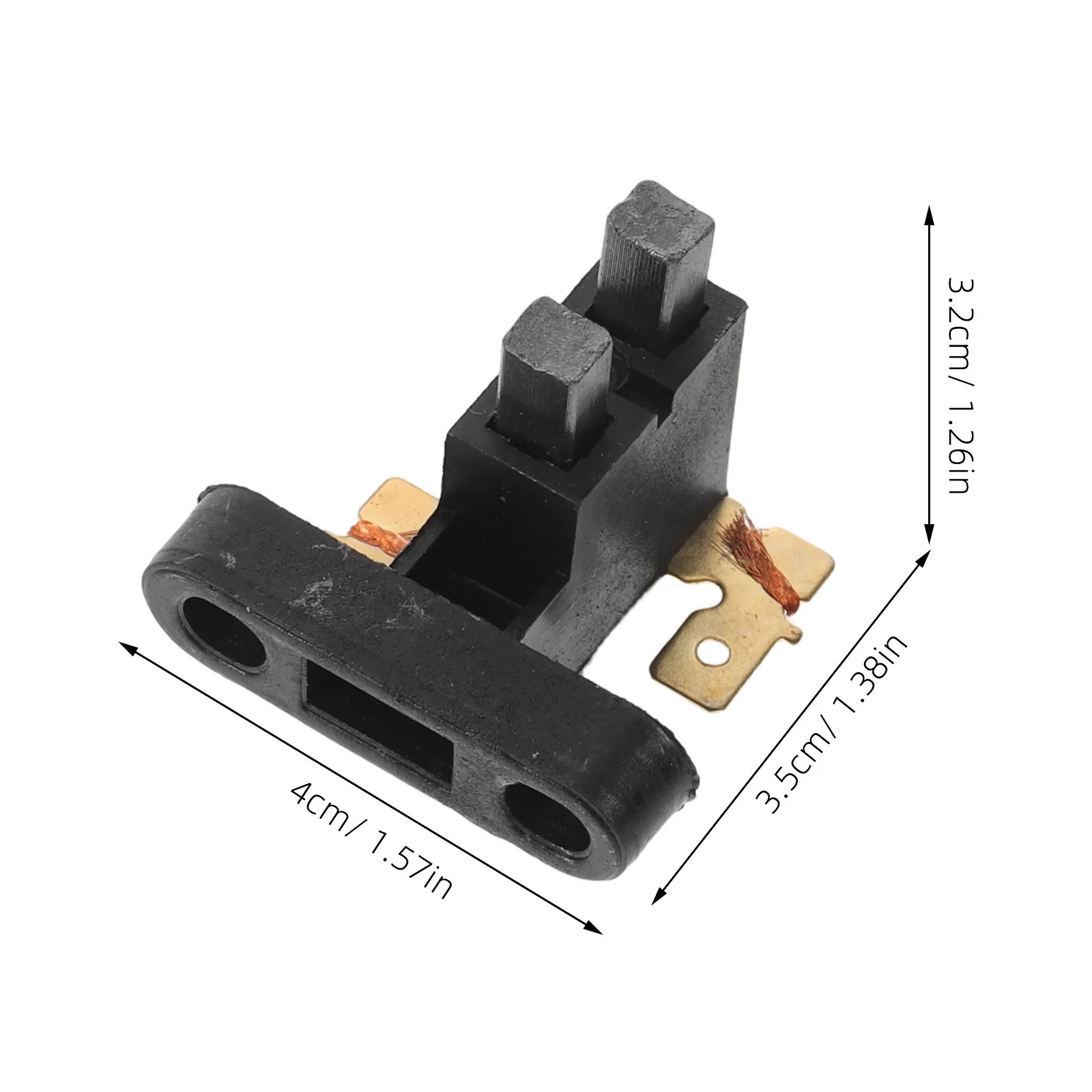 Carbon Brush Assembly 2 Pack for 5 to 8kW Gas Generators High Purity Copper Terminal Engine Replacement Parts
