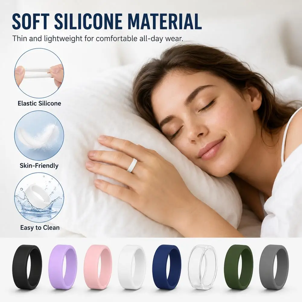 Smart Protector Silicone Ring Cover for Oura Ring 5, Ultra-Thin Anti-Scratch Elastic Ring Finger Case Work Out Gym for Women Men