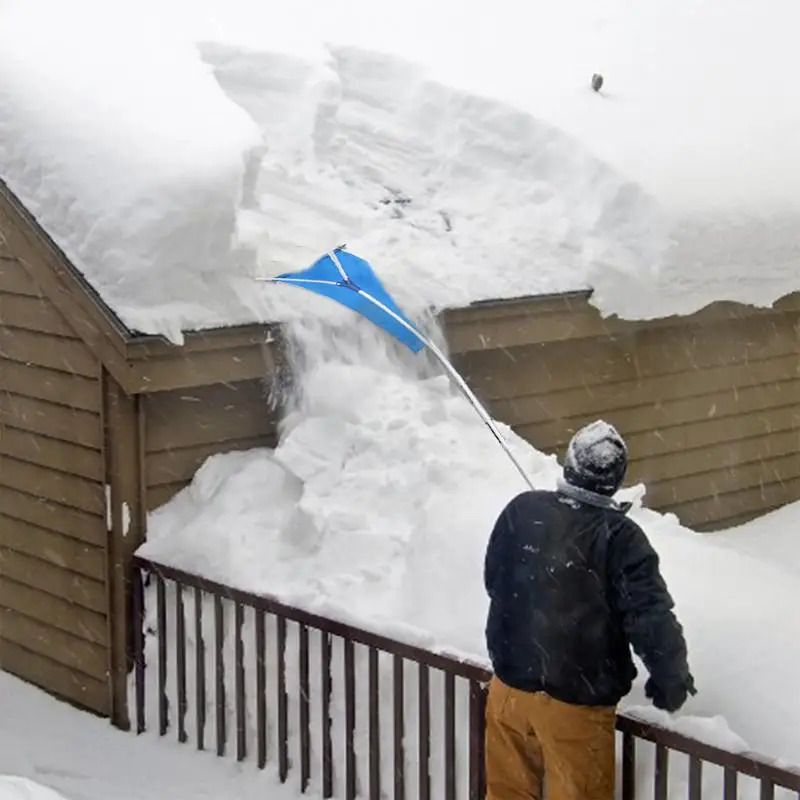 Imagem -04 - Rakinho de Neve Telescópico para Telhado 193650cm Haste Antiderrapante Sistema de Remoção de Neves Alça Extensível Comprimento Ajustável Ferramenta de Limpeza