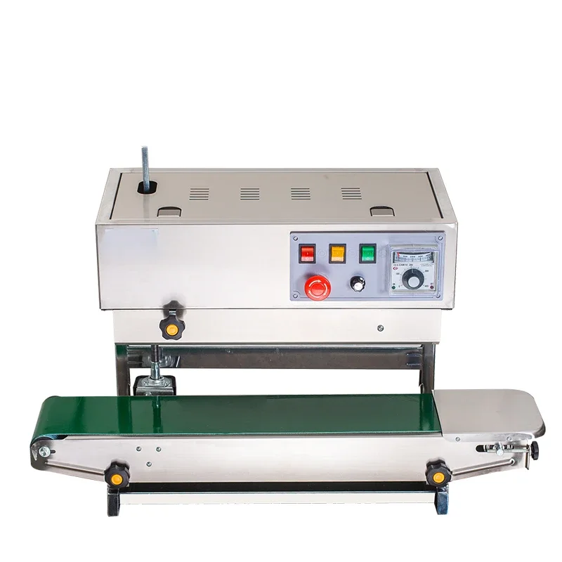 FR-880 Stainless Steel Vertical Continuous Bag Sealer Sealing Machine With Date Code Printing