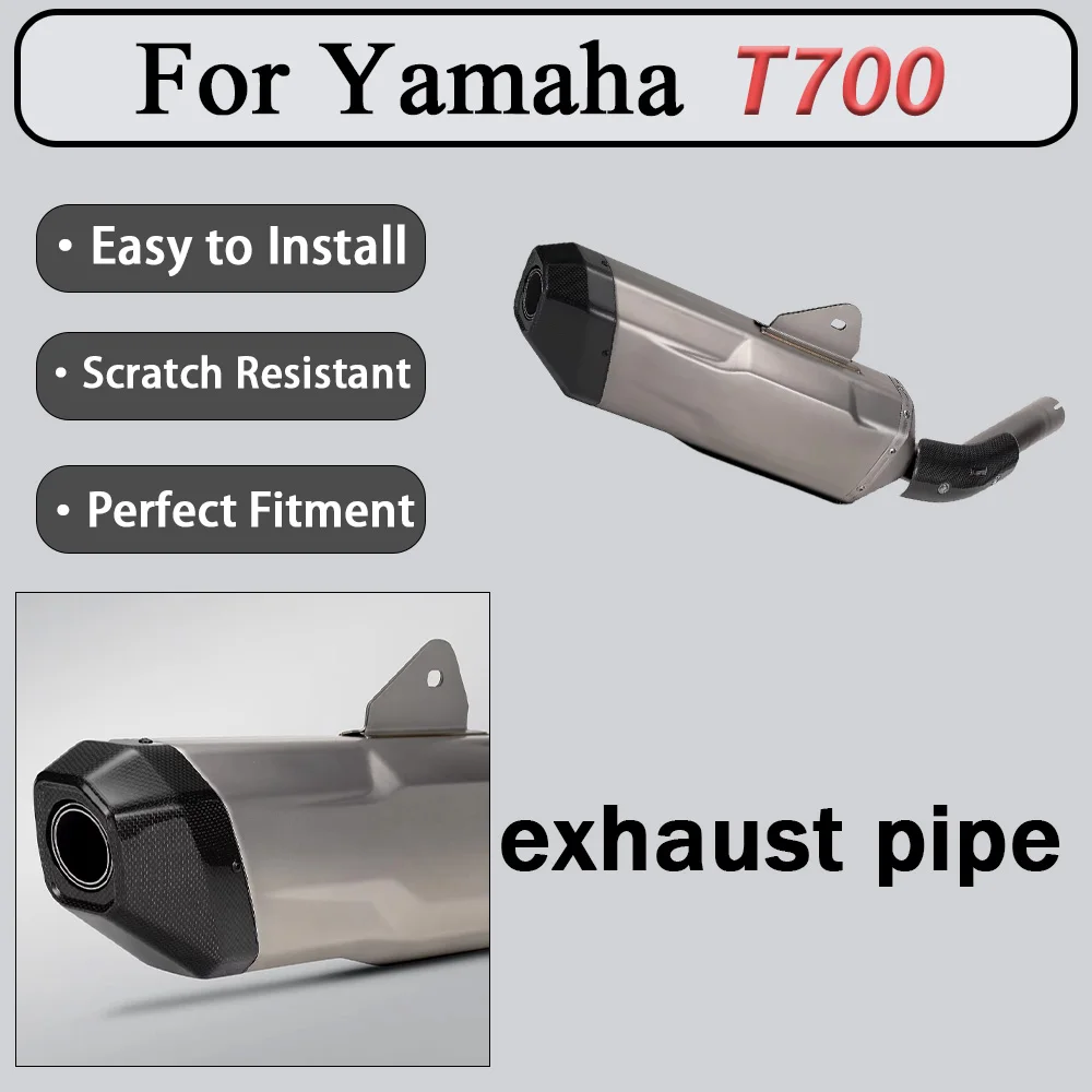 For Yamaha T700 Modified mid- and tail-end exhaust pipes for a deep, rich, and powerful sound