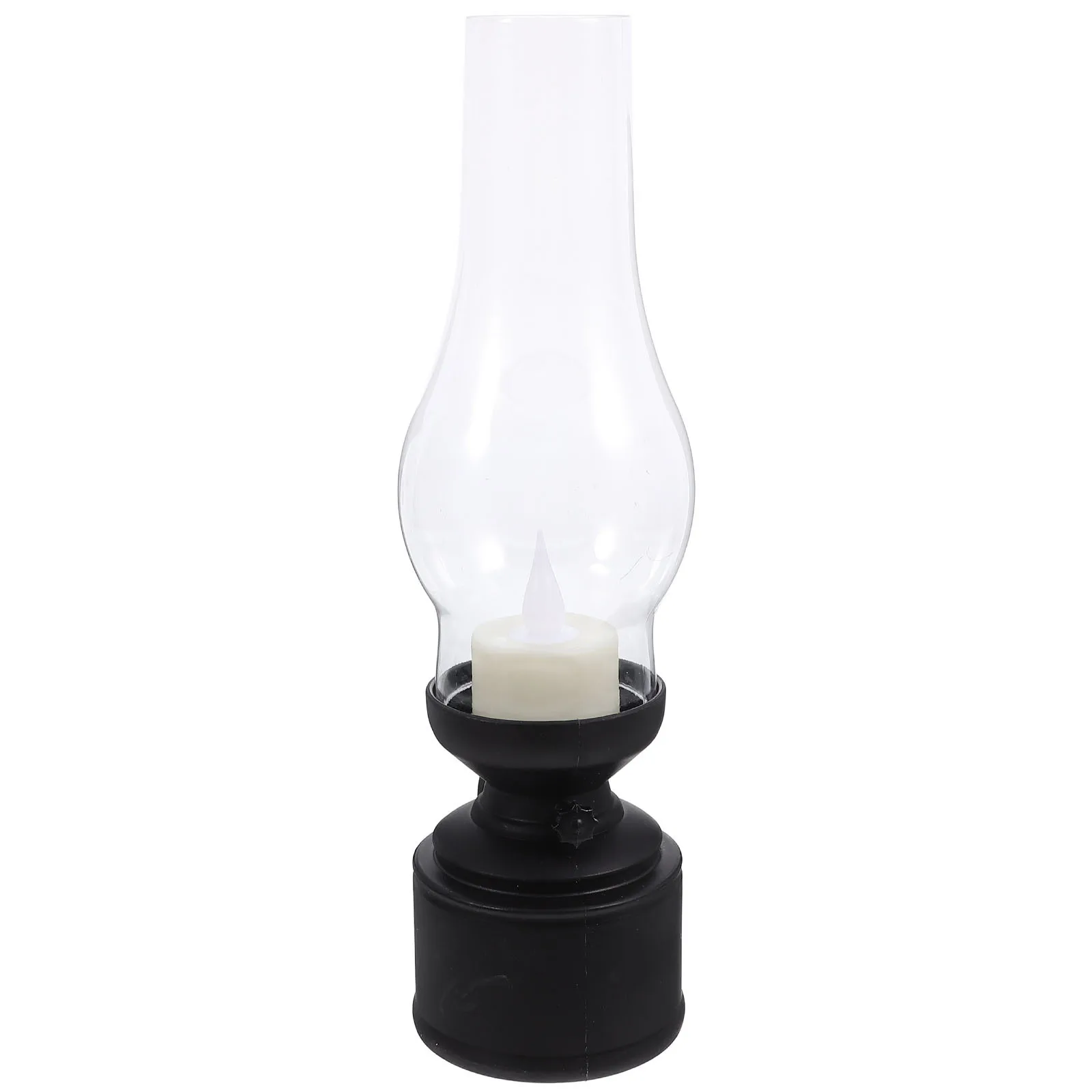 

Vintage LED Lamp PP Material Flameless Lantern Home Decoration Indoor Table Light Retro Lamp
