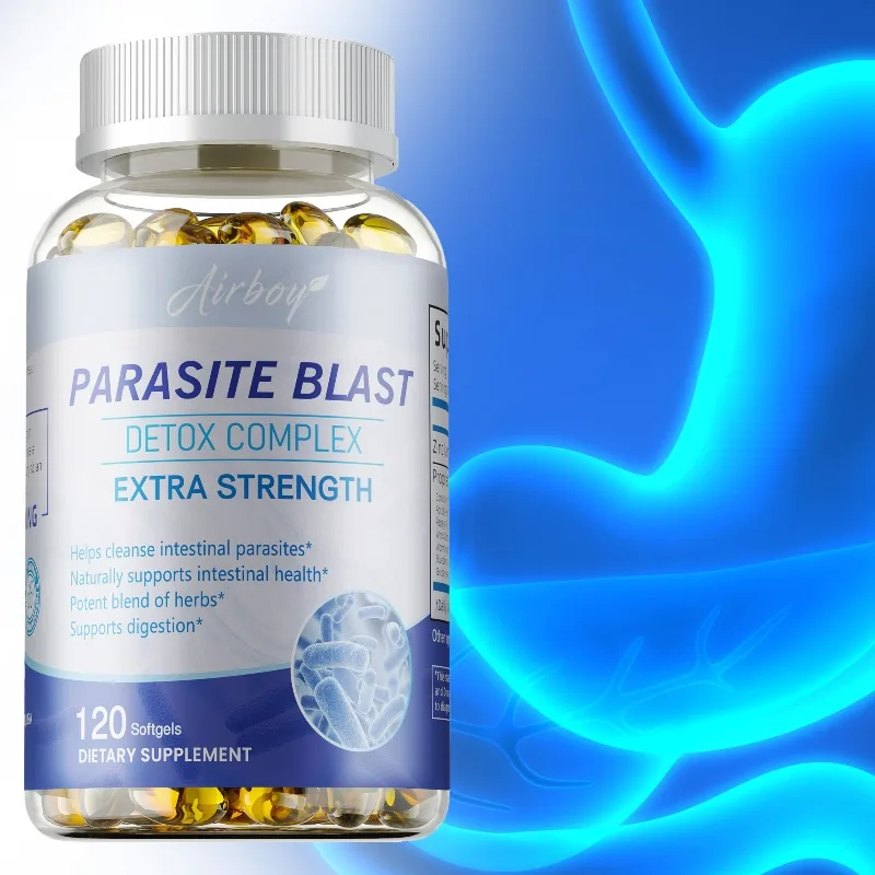 

Parasite Blast Detox Complex - Bowel Cleansing Supplement, Natural Gut Health, Cleans Colon Detox + Cleanse, Liver Immunity