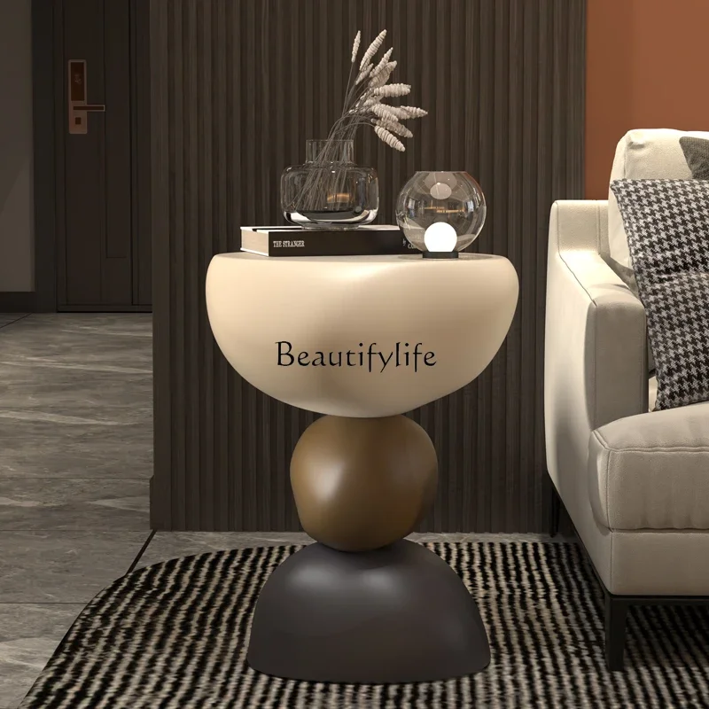 

ls 18 Creative Nordic Small Side Table Simple Modern Small Coffee Table High-End Creamy Feel Home Decor
