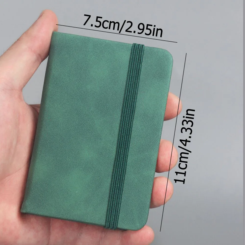 4 قطعة المحمولة A7 دفتر جيب غطاء بولي يوريثان المفكرة الصغيرة ورق للكتابة مذكرة الوسادة مذكرات كتاب اللوازم المكتبية #3