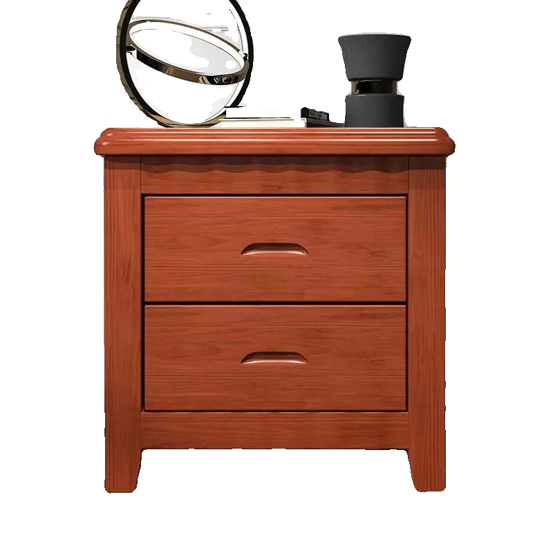 

(Factory direct sales) Solid wood bedside table Chinese bedroom locker Home rental room Free installation bedside table