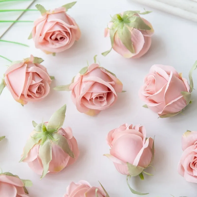 Rosenköpfe für Heimdekoration, Vasen, Tischdekoration, Hochzeitszubehör, DIY-Weihnachtsgirlanden-Zubehör, Scrapbooking, künstliche Seidenblumen – Detail 9