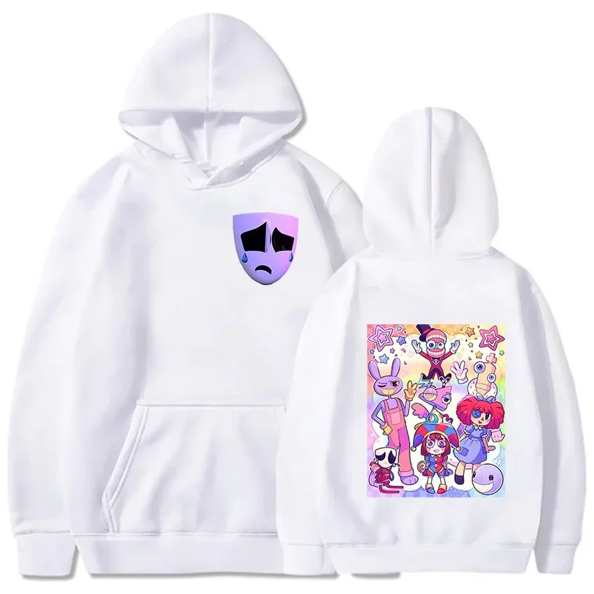 The Amazing Digital Circus Hoodies Women Harajuku Kawaii Pomni Jax Gangle Kinger Zooble Ragatha Tops Unisex Hooded Sweatshirtss