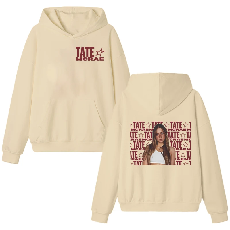 2025 جديد في تيت ماكراي الموسيقى الشعبية المطبوعة هوديي للجنسين موضة Y2k البلوز الخريف الشتاء الرجال النساء الصوف البلوفرات البيضاء