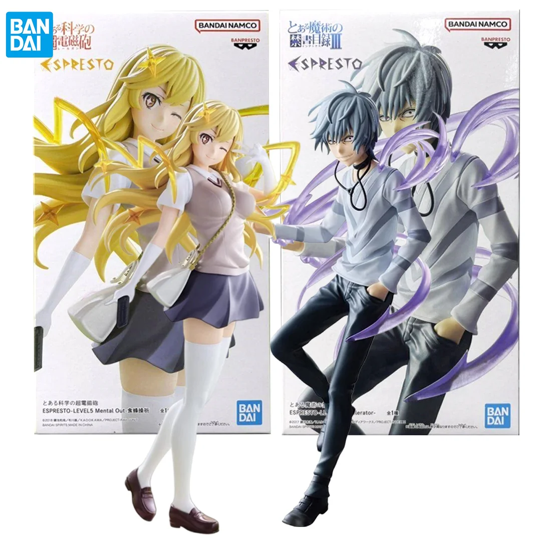Figura de Acción Original de Bandai, Toaru Majutsu No Index, Toaru Kagaku No Railgun S, Espresto, Acelerador de Nivel 5, Misaka Mikoto