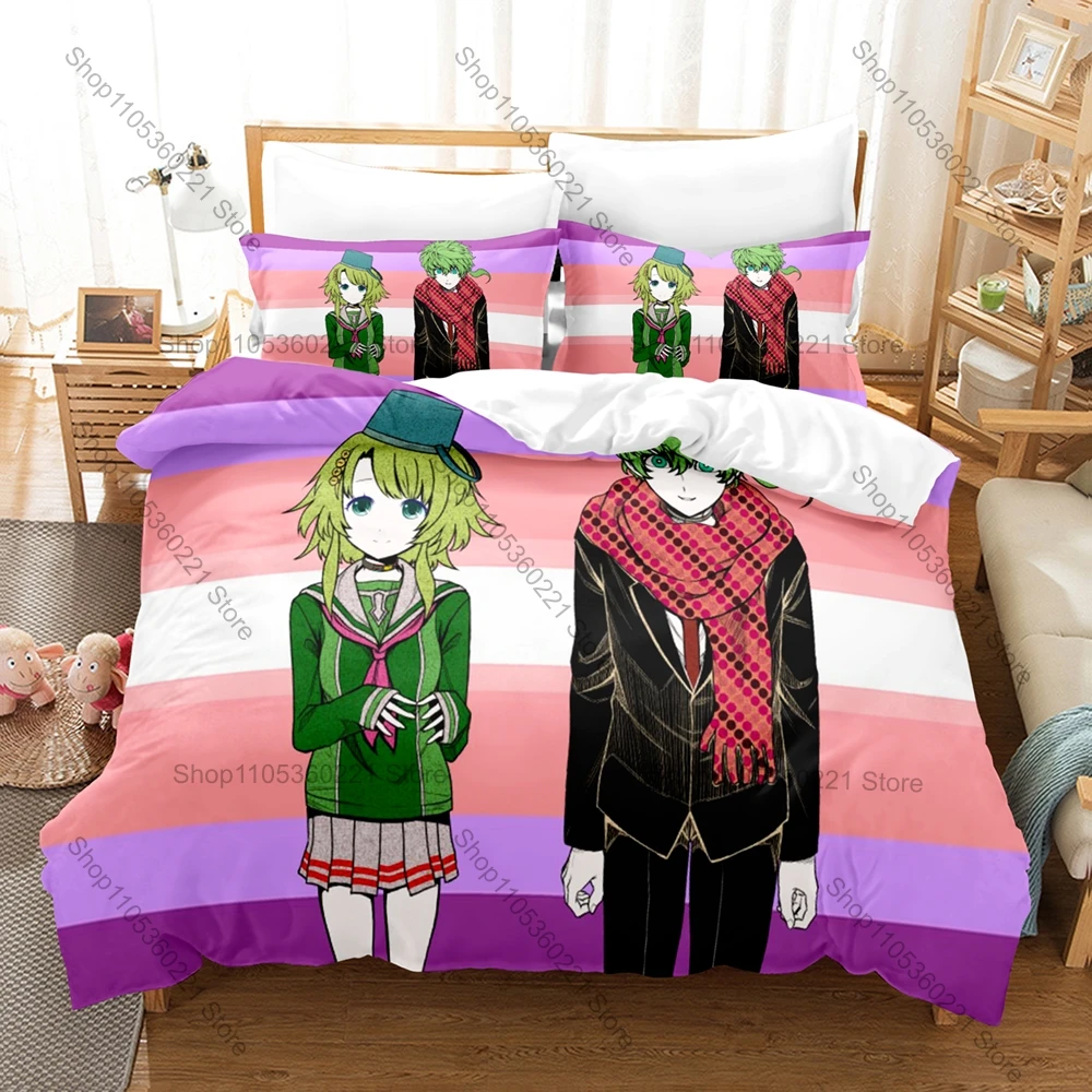 

Cute Scared Teen Graphic Kanna Kizuchi Your Turn to Die Psychological Horror Game Bedding Set Duvet Cover With 2 Pillowcases