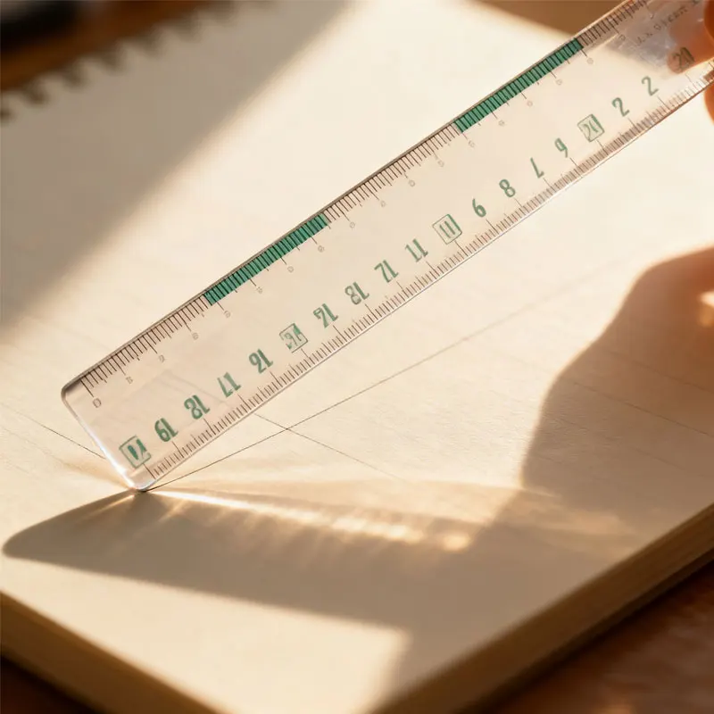 4 مجموعات من مسطرة الطالب الشفافة مسطرة متعددة الوظائف منقلة كرتونية لطيفة لامتحانات الطلاب مسطرة قياس الرسم