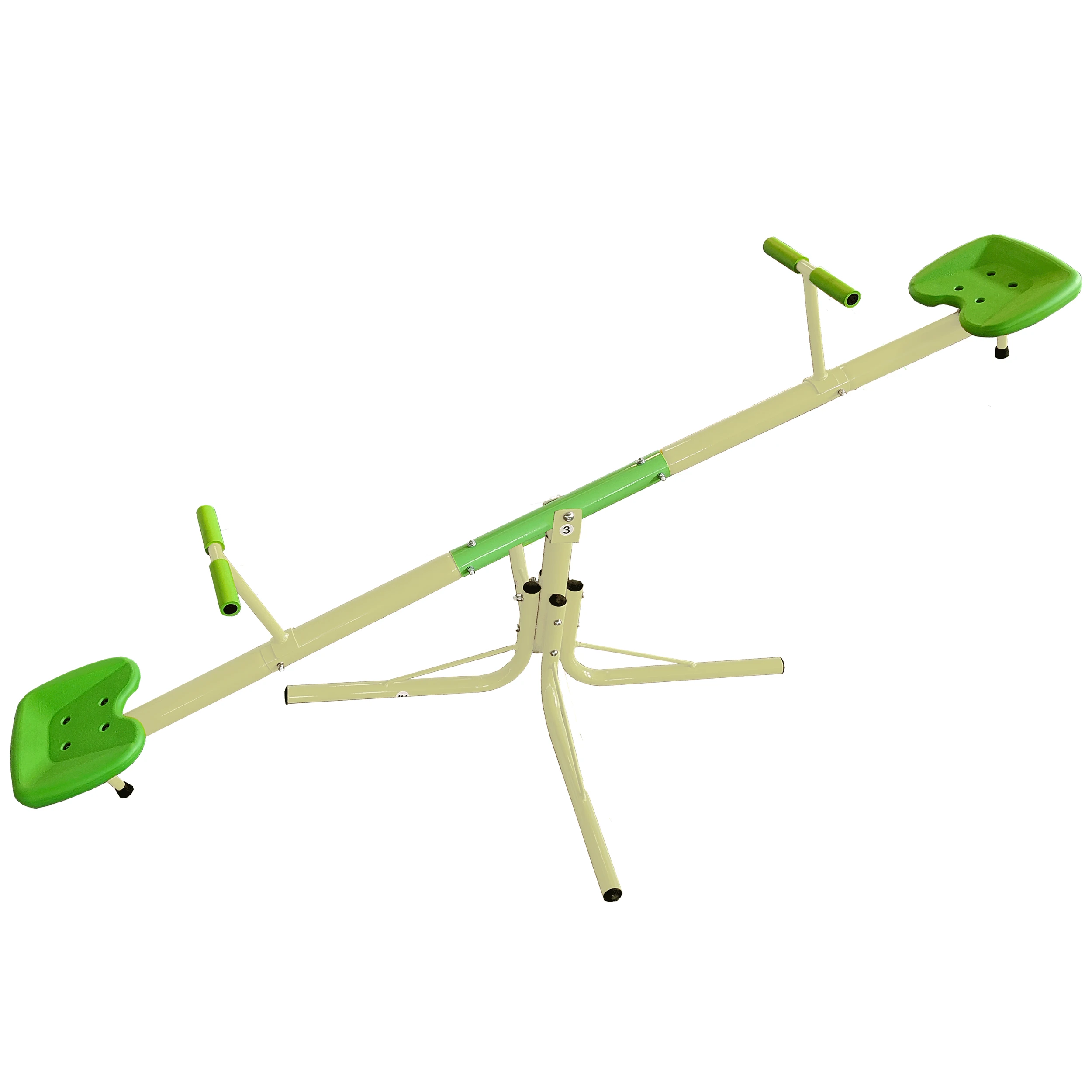 

Upgraded Seesaw,Swiveling 360 Degrees Toddlers Sit and Spin Teeter Totter, Kids Outdoor Play Equipment for Backyard Playground