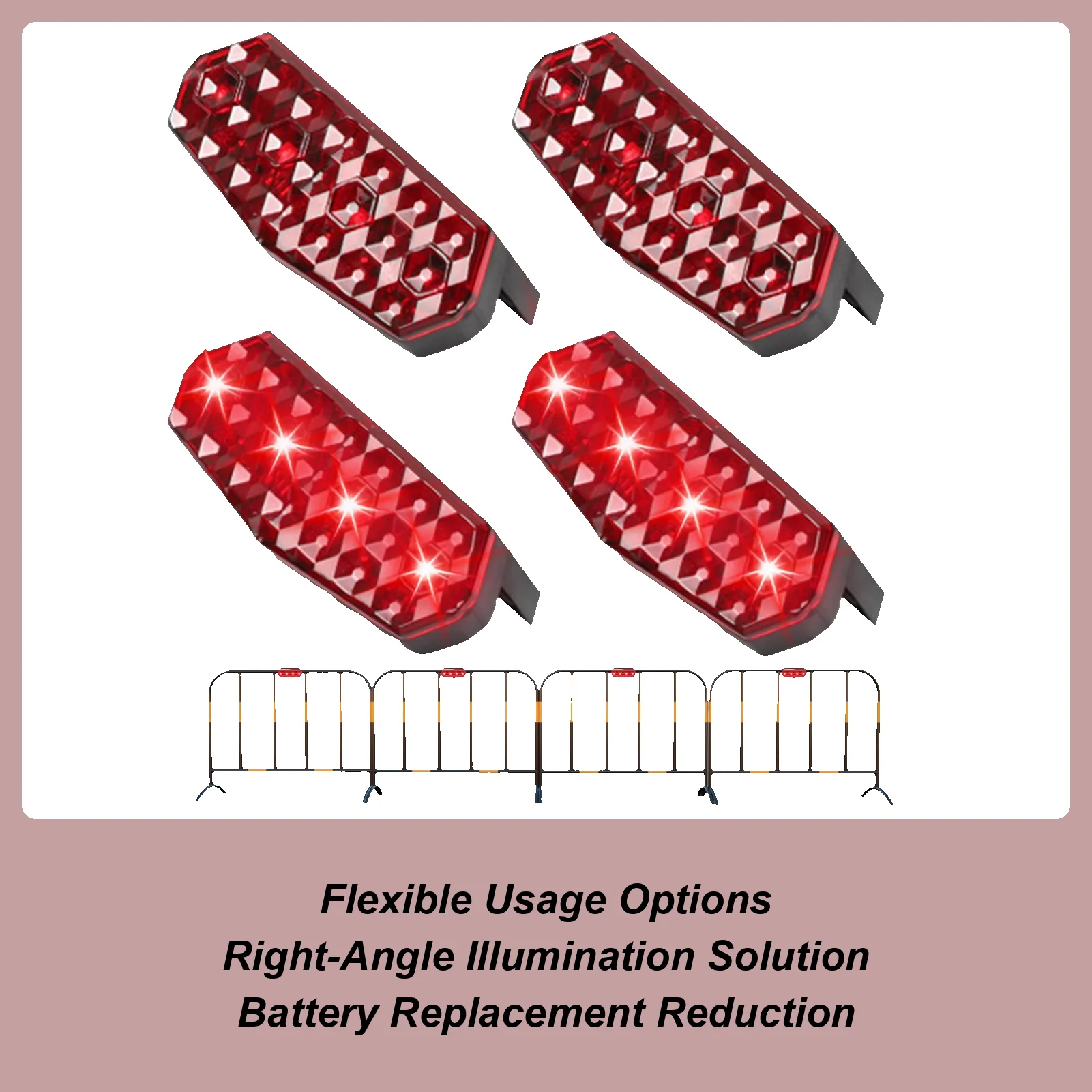 

Strobe Lights For Trucks Anti-Collision Flashing Lights For Car Truck 4 Pieces High-Brightness Automotive Alarm Fixture