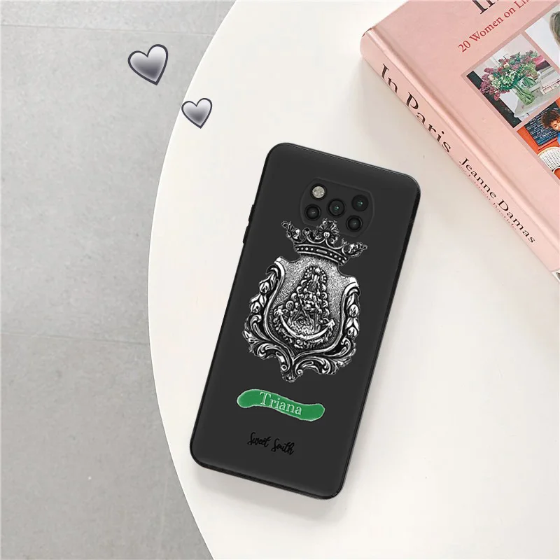 Phone Case for Xiaomi Poco F5 F4 F3 C40 C50 C51 M5 M5S M4 M3 X3 X4 X5 Christ Badge Flag Church Art Soft Shell Black Cases Cover