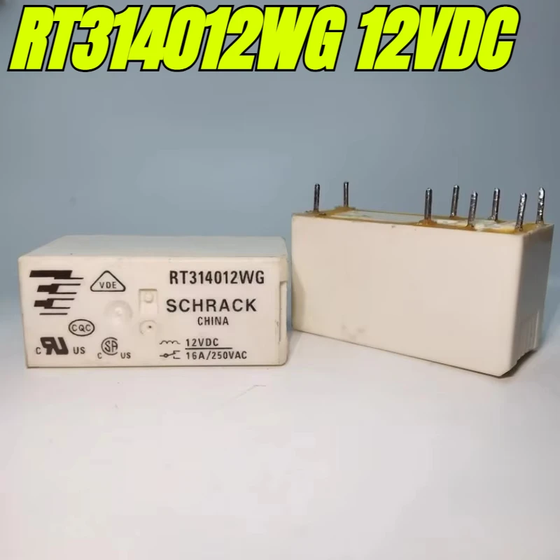 （Brand new bulk cargo）1pcs/lot 100% original genuine relay:RT314012WG 12VDC 8pins 16A Electronic Electromagnetic DC Relay 250VAC