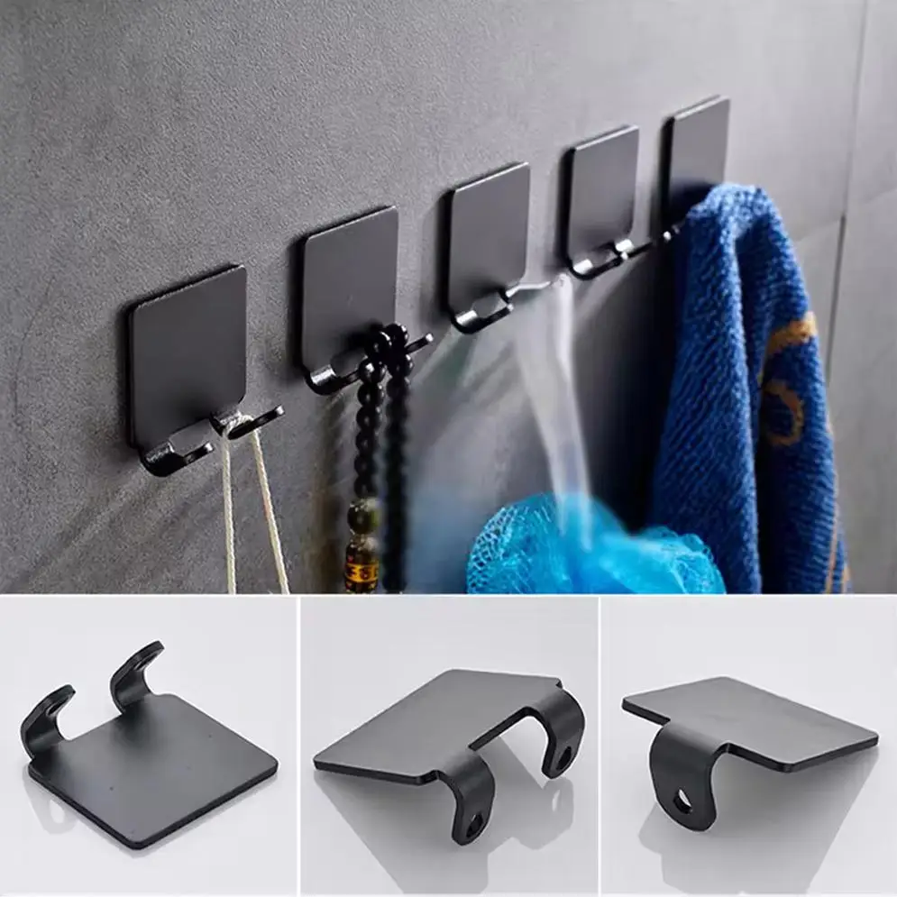 Bathroom Stainless Steel Razor Holder Storage Hook Wall Men Shaving Shaver Shelf Punch Free Razor Rack Accessories Organization